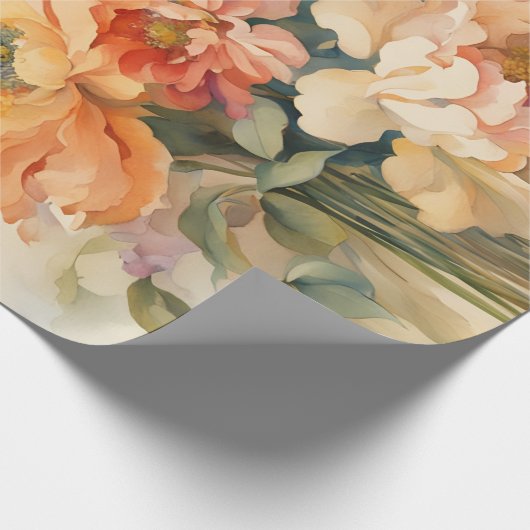 Blume in Vase Geschenkpapier (Ecke)