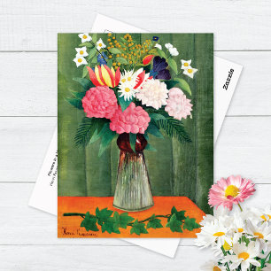Blume in Vase Henri Rousseau Postkarte
