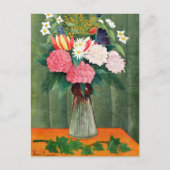 Blume in Vase Henri Rousseau Postkarte (Vorderseite)