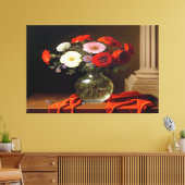 Blume in Vase-Leinwand Leinwanddruck (Insitu (Wohnzimmer))