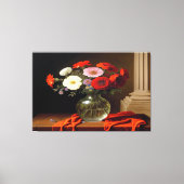 Blume in Vase-Leinwand Leinwanddruck (Vorderseite)