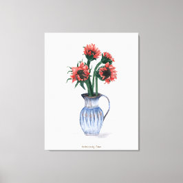 Blume in Vase Leinwanddruck