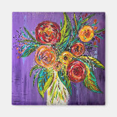 Blume in Vase Magnet (Vorne)