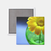 Blume in Vase Magnet (Vorderseite/Rückseite)