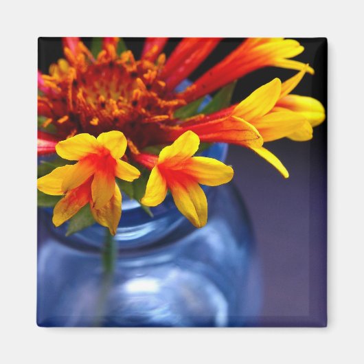 Blume in Vase Magnet (Vorne)
