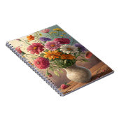 Blume in Vase Notizblock (Rechte Seite)