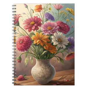 Blume in Vase Notizblock