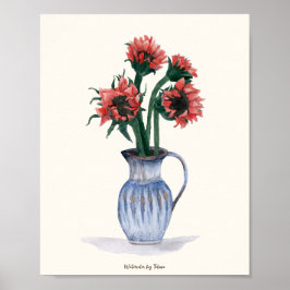 Blume in Vase Poster