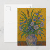 Blume in Vase Postkarte (Vorne/Hinten)