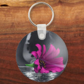 Blume in Vase Schlüsselanhänger (Vorderseite)