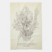 Blume in Vase Scripture Handtuch (Vertikal)