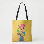 Blume in Vase Tasche (Vorderseite)