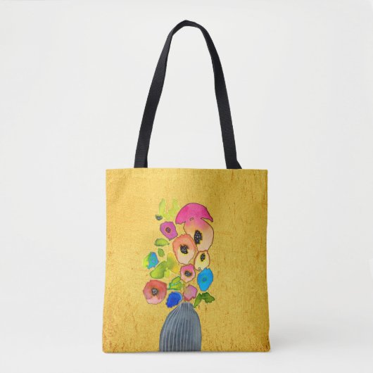 Blume in Vase Tasche (Vorderseite)