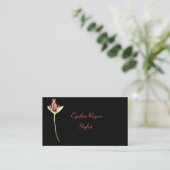 Blume in Wasserfarbe Visitenkarte (Stehend Vorderseite)