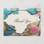 Blume in Wasserfarben ~ Postkarte (Vorderseite)