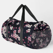 Blume in Weiß und Rosa Duffle Bag (Rechte Ecke)