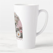 Blume in Weiß und Rosa Milchtasse (Rechts)