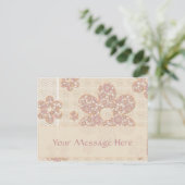 Blume Inc Postkarte (Stehend Vorderseite)