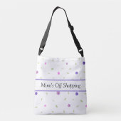 Blume | Individuelle Name Tragetaschen Mit Langen Trägern (Rückseite)