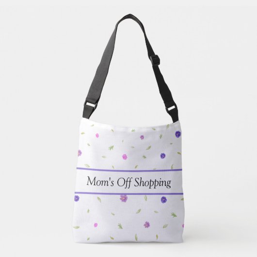 Blume | Individuelle Name Tragetaschen Mit Langen Trägern (Vorderseite)