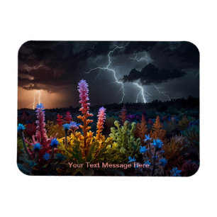 Blume inmitten des Blitzes Magnet