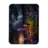 Blume inmitten des Blitzes Magnet (Vertikal)