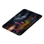 Blume inmitten des Blitzes Magnet (Linke Seite)