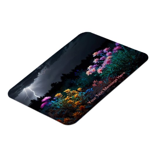 Blume inmitten des Blitzes Magnet (Linke Seite)