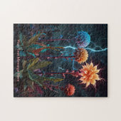 Blume inmitten des Blitzes Puzzle (Horizontal)