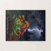 Blume inmitten des Blitzes Puzzle (Horizontal)