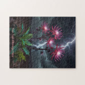 Blume inmitten des Blitzes Puzzle (Horizontal)