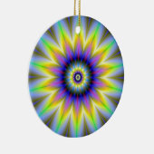 Blume innerhalb der Blume Keramik Ornament (Rechts)