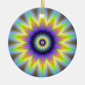 Blume innerhalb der Blume Keramik Ornament (Vorne)
