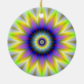 Blume innerhalb der Blume Keramik Ornament (Hinten)