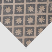 Blume innerhalb eines deoupage-Papiers mit Quadrat Seidenpapier (Detail)