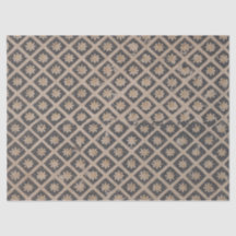 Blume innerhalb eines deoupage-Papiers mit Quadrat