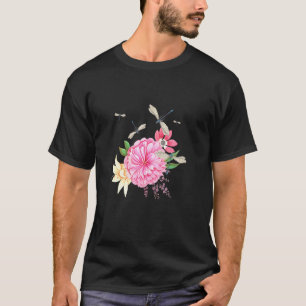 Blume Insekten Frauen Mädchen Kinder Idee Libelle T-Shirt