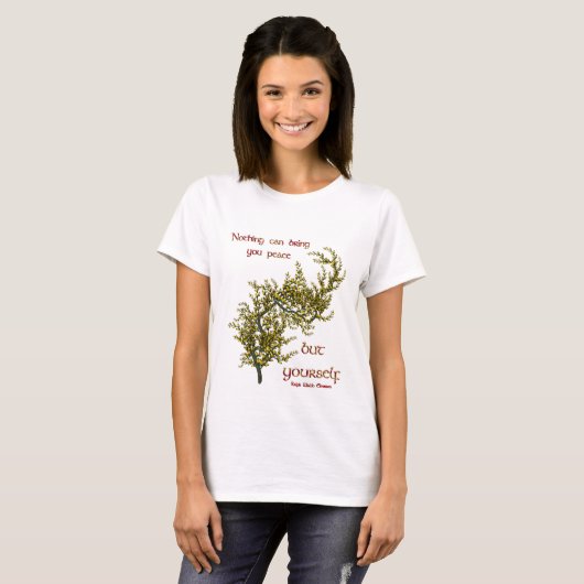 Blume Inspiration für inneres Friedensangebot T-Shirt (Vorne ganz)