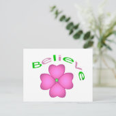 Blume Inspiration Postkarte (Stehend Vorderseite)