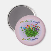 Blume Inspiration Zitat Magnet (Vorderseite/Rückseite)