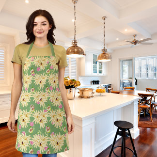 Blume inspiriert Birnen grün Schürze