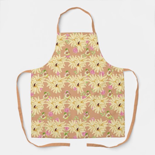 Blume inspiriert Birnen Schürze (Vorderseite)