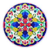 Blume, inspiriert keramikknauf (Vorderseite)