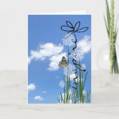 Blume inspiriert Text Karte (Vorderseite)