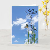 Blume inspiriert Text Karte (Gelbe Blume)