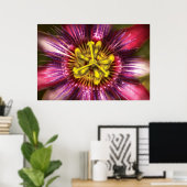Blume - intensive Leidenschaft Poster (Heimbüro)