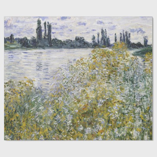 Blume Island in der Nähe von Vétheuil, Claude Mone Geschenkpapier (Flach)