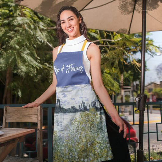 Blume Island in der Nähe von Vétheuil, Claude Mone Schürze