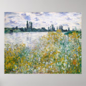 Blume Island nähe Vétheuil, Monet Poster (Vorne)