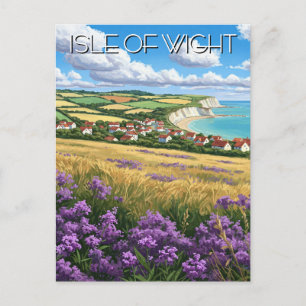 Blume Isle of Wight England Travel Postkarte